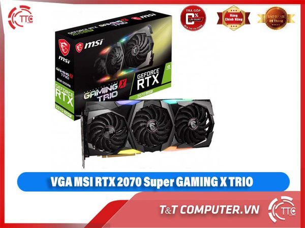 Card đồ họa - VGA Card MSI Geforce RTX 2070 Super Gaming X TRIO