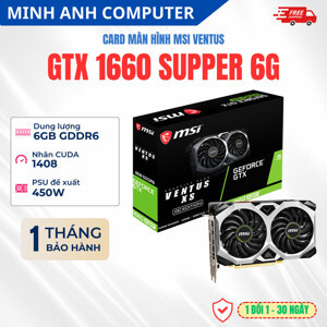 Card đồ họa - VGA Card MSI GTX 1660 Super VENTUS XS OC 6G