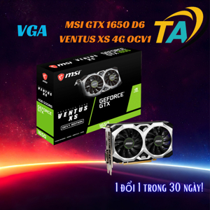 Card đồ họa - VGA Card MSI GTX 1650 D6 VENTUS XS 4G OCV1