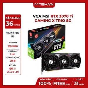 Card đồ họa - VGA Card MSI RTX 3070 Ti GAMING X TRIO 8G