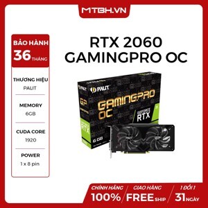 Card đồ họa - VGA Card Palit GeForce RTX 2060 GamingPro OC