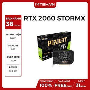 Card đồ họa - VGA Card Palit GeForce RTX 2060 StormX 6GB GDDR6