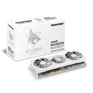 Card đồ họa - VGA Card PowerColor 12GB Hellhound AMD Radeon RX 6700XT GDDR6 (white – limited)