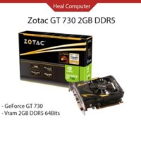 Card đồ hoạ ZOTAC GeForce GT 730 2GB DDR5 - Chiến mượt các tựa game LMHT, DTCL, FF04, Valorant