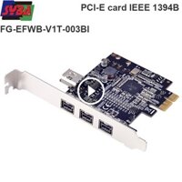 Card Firewire 1394 PCI Express 1X to Firewire IEEE1394b Syba FG-EFWB-V1T-003BI