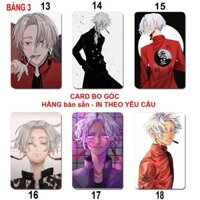 Card hình Kurokawa izana Tokyo Revengers 6 ảnh khác nhau Thẻ card Kurokawa izana Kich trường của takemiki - 6 card bảng 5