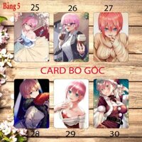 Card hình nakano ichika 6 ảnh khác nhau Thẻ card Nakano ichika Gotoubun no Hanayome nhà có 5 nàng dâu - 6 card bảng 4