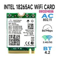 Card Intel 18265AC 802.11AC T460 T470S ThinkPad X1 NGFF M.2 867Mbps Bluetooth 4.2