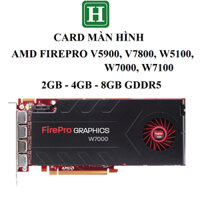 Card màn hình ADM FIREPRO V5900, W5100, W7000, W7100 - AMD Radeon, 2Gb 4Gb 8GB DDR5 bảo hành 6 tháng