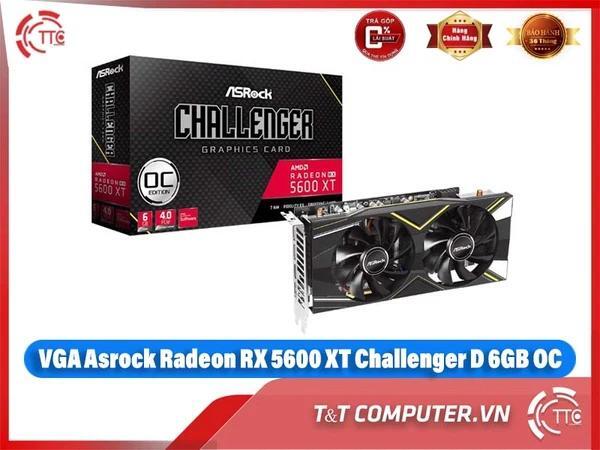 Card màn hình Asrock Radeon RX 5600XT Challenger D 6G OC