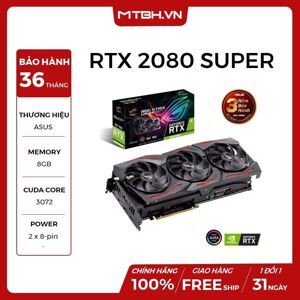 Card màn hình Asus ROG Strix GeForce RTX 2080 Super O8G Gaming