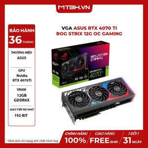 Card màn hình Asus ROG Strix GeForce RTX 4070 Ti 12GB GDDR6X OC Edition