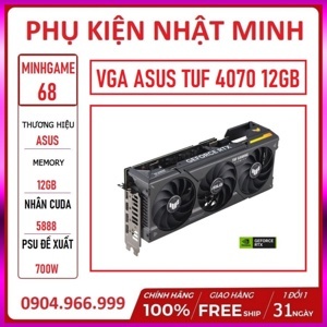 Card màn hình Asus TUF Gaming GeForce RTX 4070 Ti 12GB GDDR6X