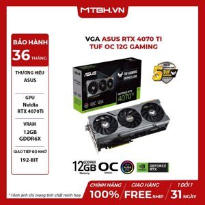 Card màn hình Asus TUF Gaming GeForce RTX 4070 Ti 12GB GDDR6X OC Edition