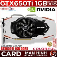 Card Màn Hình Colorful GTX650Ti 1GB DDR5 iGAME Mạnh Ngang GTX750 đã qua sử dụng còn đẹp ( Cũ - 2nd )
