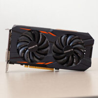 Card màn hình cũ GIGABYTE GV-N105TWF2OC-4GD GTX 1050 Ti 4GB D5 2 fan