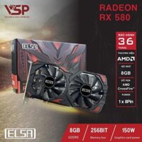 Card màn hình ELSA Radeon RX580 8GB GDDR5 (Đen/ Trắng)
