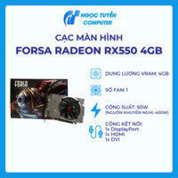 Card màn hình FORSA Radeon RX550 512SP 4G GDDR5 128bit 1FAN NEW
