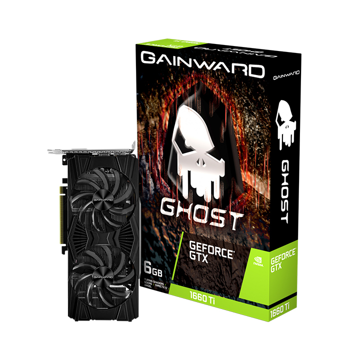 Card màn hình GAINWARD GTX 1660 Ti GHOST 6GB (6GB GDDR6, 192-bit, DVI+HDMI+DP)