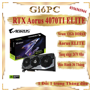 Card màn hình Gigabyte RTX 4070 Ti Aorus Elite 12GB