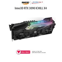 Card màn hình Inno3D RTX 3090 ICHILL X4 (24GB GDDR6X, 384-bit, HDMI+DP, 2x8-pin) Nguồn yêu cầu 750W