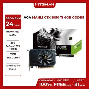 Card màn hình Manli GeForce GTX 1050 Ti 4GB