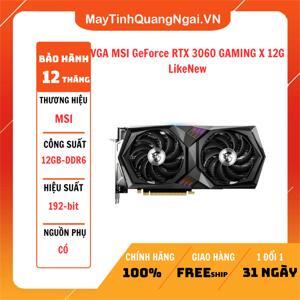 Card màn hình MSI GeForce RTX 3060 GAMING X 12G V2