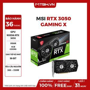 Card màn hình MSI GeForce RTX 3050 GAMING X 8G