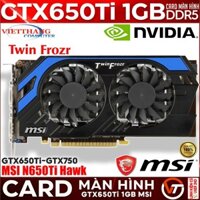 Card Màn Hình MSI GTX650Ti 1GB DDR5 Hawk TF ~ GTX750 Nhập Korea đã qua sử dụng còn đẹp ( Cũ - 2nd )