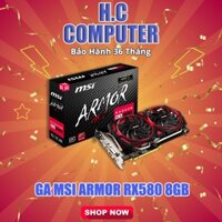 CARD MÀN HÌNH MSI RX 580 ARMOR 8G OC