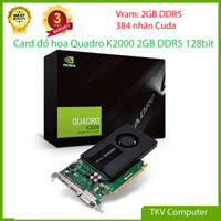 Card màn hình Quadro k2000 2GB DDR5 - Chuyên đồ họa render 3Ds,max, dựng phim kiến trúc - Độ phân giải max 4k