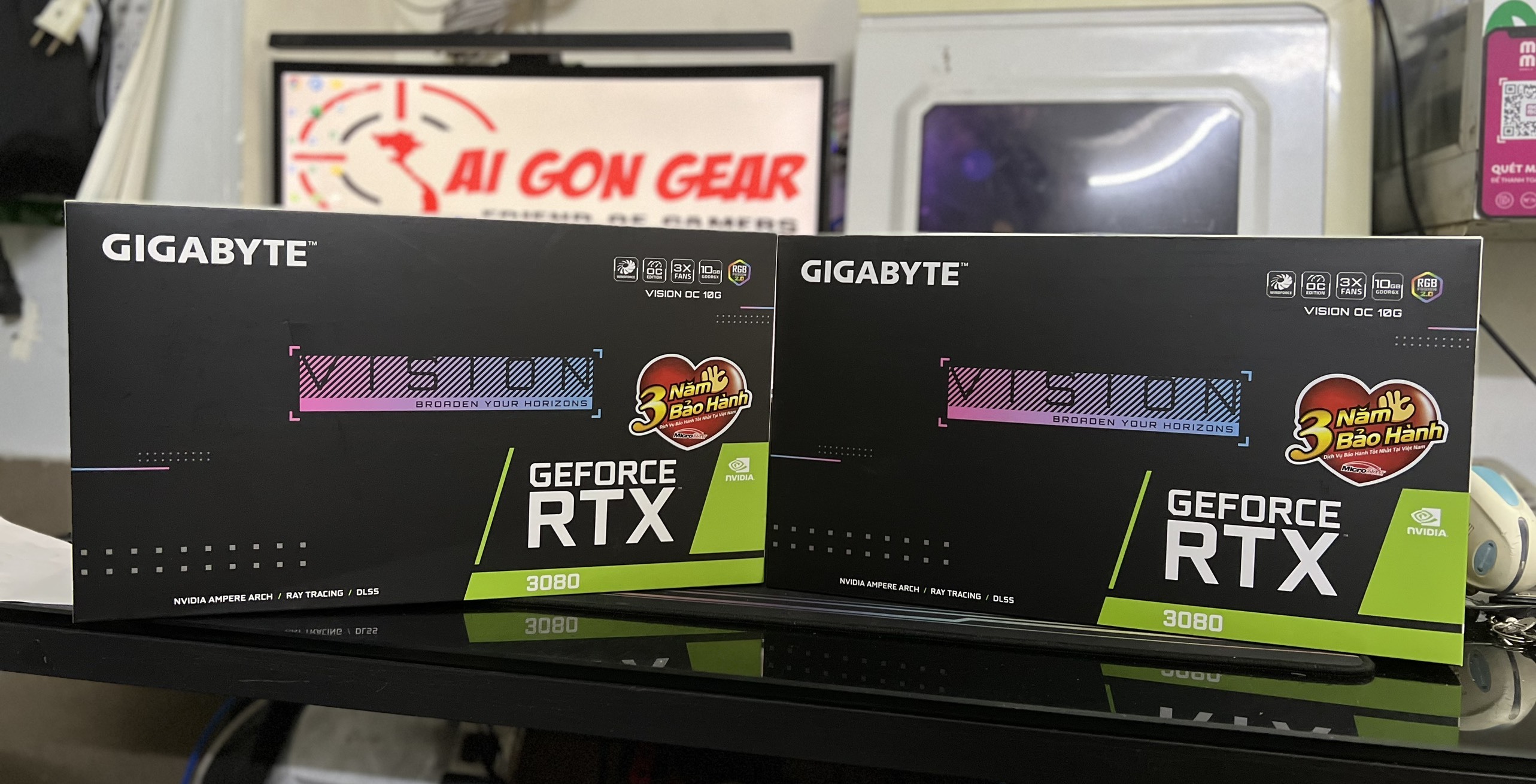 Card màn hình VGA Gigabyte GeForce RTX 3080 VISION OC 10G (GV-N3080VISION OC-10GD)