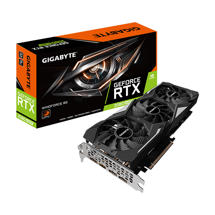 Card màn hình VGA Gigabyte GeForce RTX2080 Super N208SWF3-8GD