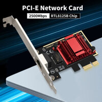 Card mạng 2.5G PCI-E sang RJ45 RTL8125B Chip 100 / 1000Mbps / 2500Mbps Bộ điều khiển LAN Gigabit Ethernet cho máy tính để bàn