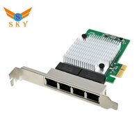 Card mạng Gigabit NIC Ethernet LAN Card PCIe X1 Bộ chuyển đổi mạng tốc độ cao 1000Mbps cho Win7 / 8 / 10