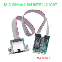 Card mạng M.2 Wifi A E Key to LAN Gigabit Intel I210AT (1Gbps), RTL8125 (2.5Gbps)