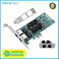 Card mạng PCI-e Gigabit Dual 2 RJ45 Port NIC 1Gbps cho PC, Server chip Intel 82576 (E1G42ET)