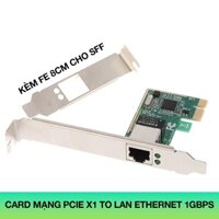 Card mạng PCIe x1 to LAN RJ45, tốc độ 1Gbps chipset RTL8111 Nối mạng LAN cho máy tính PC Mini PC máy tính đồng bộ MT SFF
