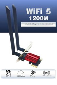 Card Mạng wifi Không Dây 2.4G/5G Intel 7260ac 1200mbps