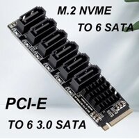 Card Mở Rộng Chuyển Đổi nvme Sang sata m.2 Sang sata m2 ssd sata 3 Cổng ngff m key Sang sata3