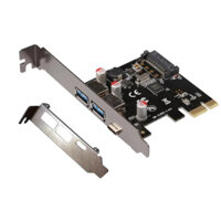 card mở rộng pcie ra 2 usb 3.0 và 1 tyce c 3.1 cho máy tính