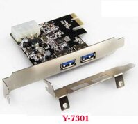 CARD PCI-E to 2 cổng USB 3.0 5Gbps UNITEK Y-7301