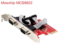 Card PCI-E to 2 RS232 Unitek Y-7504 Moschip MCS9922 chất lượng cao