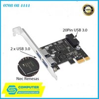 Card PCI-E to 2 USB 3.0, 20Pin Nec Renesas 720201