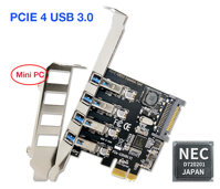 Card PCI-E to 4 USB 3.0 Chipset NEC720201 cho Mini PC