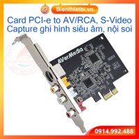 Card PCI-e to AV RCA Svideo AverMedia C725 C725B Capture chup hình ghi hình siêu âm nội soi vào máy tính PC, máy đồng bộ