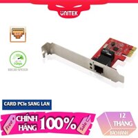 CARD PCI E TO LAN RJ45 GIGABIT 10/100/1000 CHÍNH HÃNG UNITEK Y7509