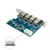 Card PCI EX to USB 3.0 4 cổng - Card máy tính - Card chuyển đổi PCI Express to USB 4 cổng 3.0