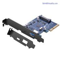 Card PCI Express sang 2 cổng USB 3.1 Type C và USB 3.0 Ugreen 30774 chính hãng