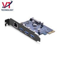 Card PCI Express to 3 USB 3.0 + Lan tốc độ 1000Mbps Ugreen 30775